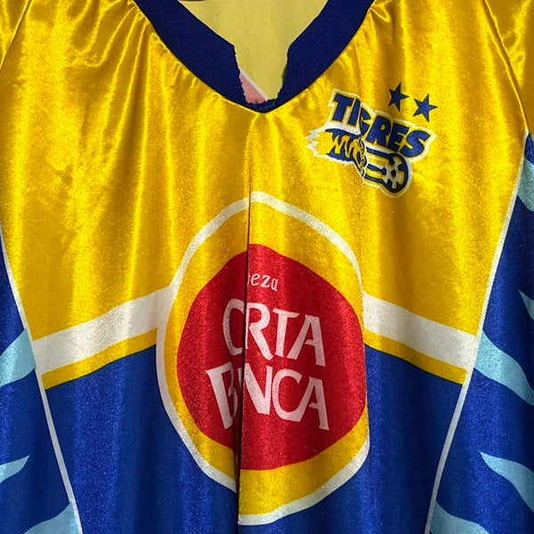 Vintage 1990s Originales Gavir Tigres Yellow Home Soccer Jersey Large - Laundry PDX