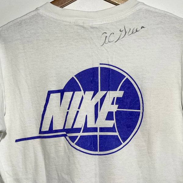 Vintage 1990s Nike AC Green Camp Autographed White Tee Shirt Small - Laundry PDX