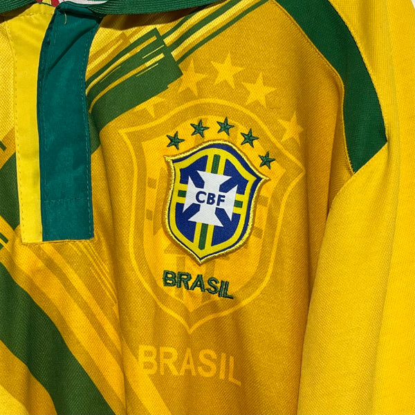Vintage Brazil 2014 World Cup Yellow Soccer Jersey XL Laundry PDX