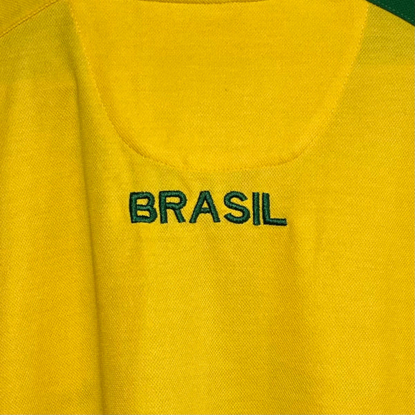 Vintage Brazil 2014 World Cup Yellow Soccer Jersey XL Laundry PDX