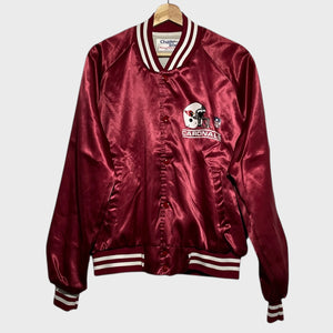 Vintage 1980s Chalk Line Phoenix Cardinals Red Satin NFL Football Jacket Large Laundry PDX