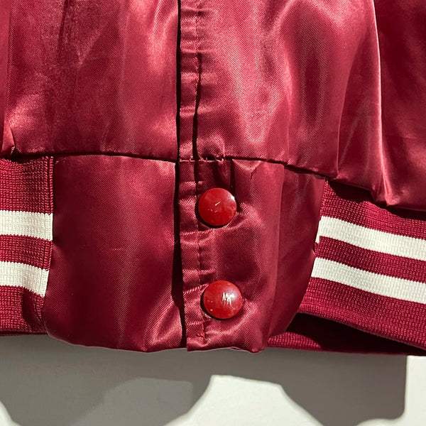 Vintage 1980s Chalk Line Phoenix Cardinals Red Satin NFL Football Jacket Large Laundry PDX