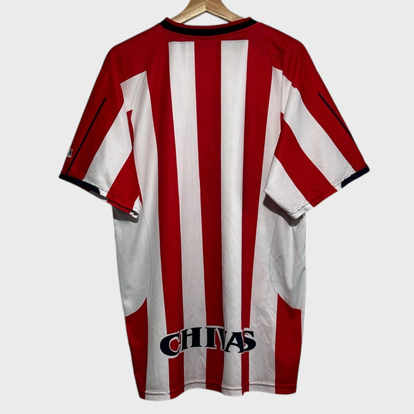 Vintage Chivas De Guadalajara Chiva De Nacimiento All Over Print Red Soccer Football Jersey XL - Laundry PDX