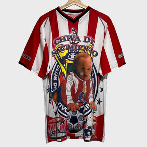 Vintage Chivas De Guadalajara Chiva De Nacimiento All Over Print Red Soccer Football Jersey XL - Laundry PDX