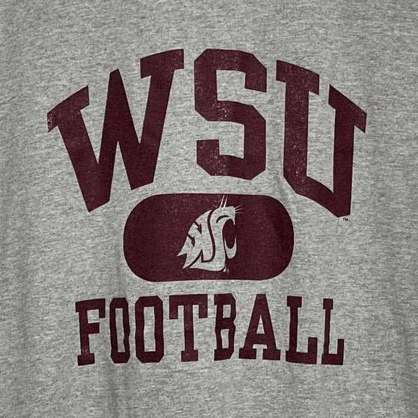Vintage Jansport Washington State WSU Cougars Gray NCAA Football Tee Shirt Large Laundry PDX