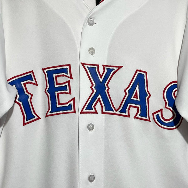Vintage Majestic Russell Wilson Texas Rangers White MLB Baseball Jersey Small - Laundry PDX
