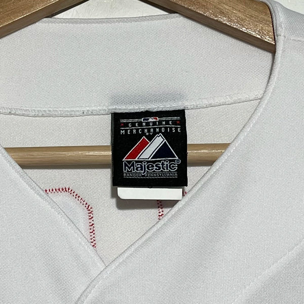 Vintage Majestic Russell Wilson Texas Rangers White MLB Baseball Jersey Small - Laundry PDX