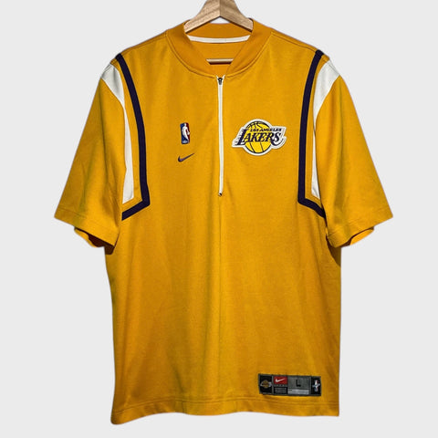 Vintage Nike Los Angeles Lakers 1999/2000 Yellow NBA Basketball Warmup Shooting Shirt Large - Laundry PDX