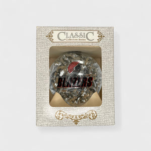 Vintage Portland Trail Blazers Silver Christmas Ornament Laundry PDX
