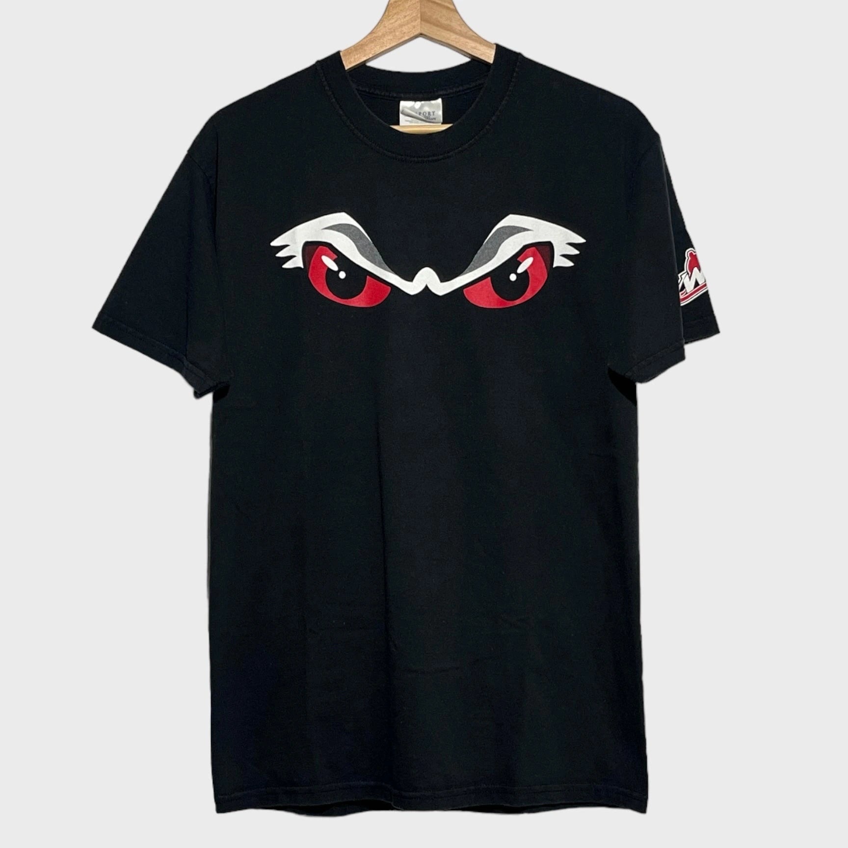 Vintage Portland Winterhawks Black WHL Hockey Tee Shirt Medium Laundry PDX