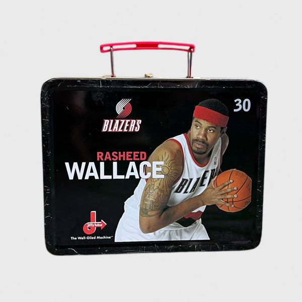 Vintage Rasheed Wallace Portland Trail Blazers Metal Lunchbox Laundry PDX