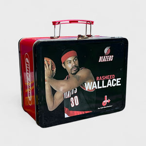 Vintage Rasheed Wallace Portland Trail Blazers Metal Lunchbox Laundry PDX