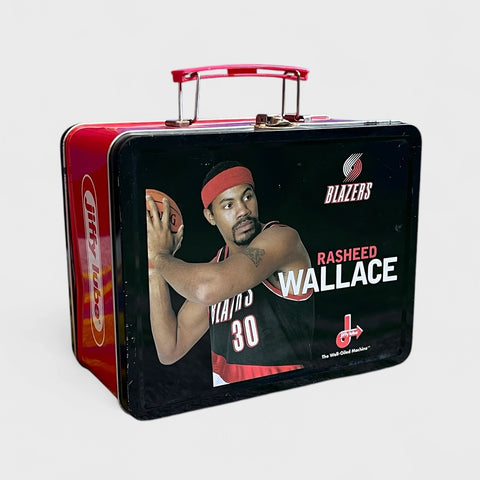Vintage Rasheed Wallace Portland Trail Blazers Metal Lunchbox Laundry PDX