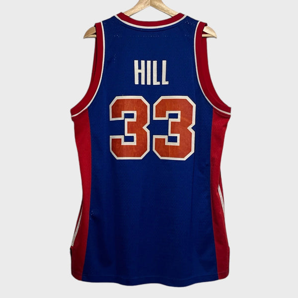 Vintage adidas Grant Hill Detroit Pistons Blue NBA Swingman Basketball Jersey XL - Laundry PDX