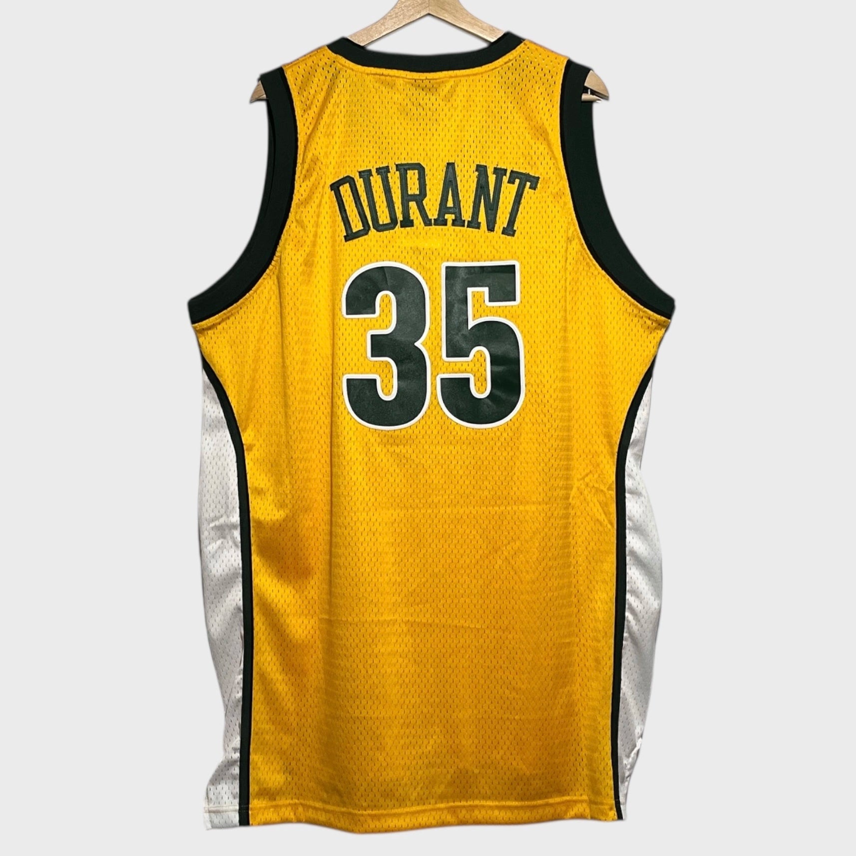 Vintage adidas Kevin Durant Seattle SuperSonics Yellow NBA Swingman Basketball Jersey XL - Laundry PDX