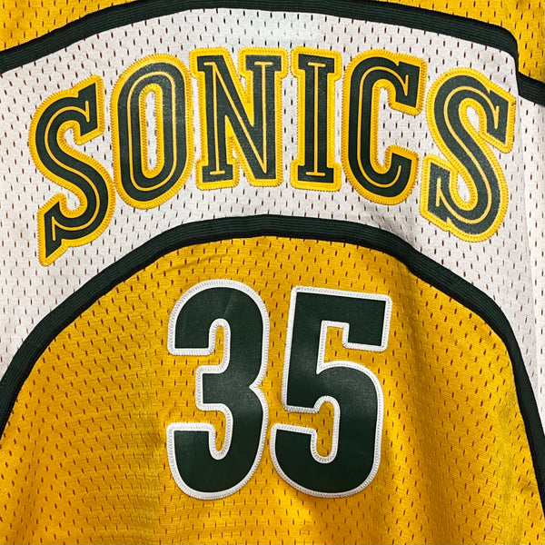 Vintage adidas Kevin Durant Seattle SuperSonics Yellow NBA Swingman Basketball Jersey XL - Laundry PDX