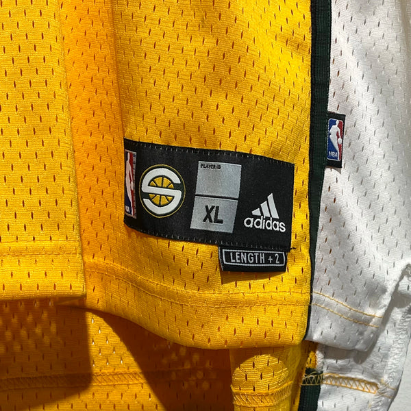 Vintage adidas Kevin Durant Seattle SuperSonics Yellow NBA Swingman Basketball Jersey XL - Laundry PDX