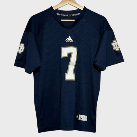adidas Notre Dame Fighting Irish Navy Blue NCAA Football Jersey Youth Large - Laundry PDX