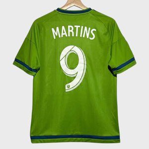 adidas Obafemi Martins Seattle Sounders 2015/16 Green Home MLS Soccer Jersey Youth XL - Laundry PDX