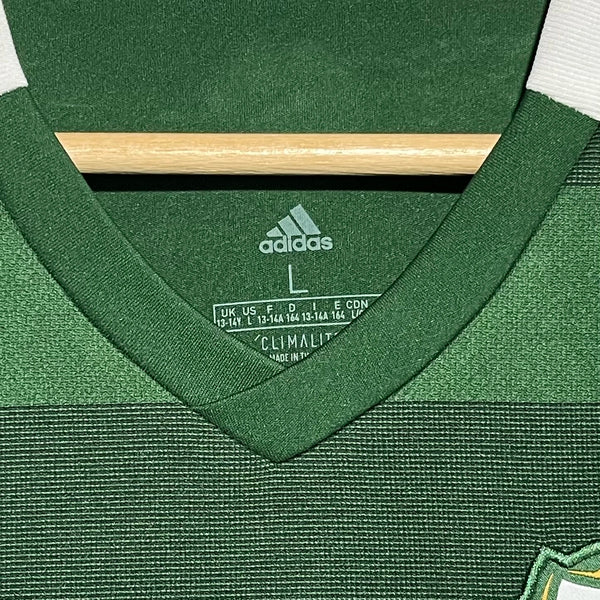 adidas Portland Timbers 2019/20 Green Home MLS Soccer Jersey Youth Large - Laundry PDX