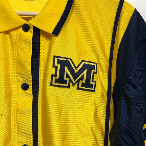 Vintage Michigan Wolverines Game Worn Basketball Warmup Jacket M