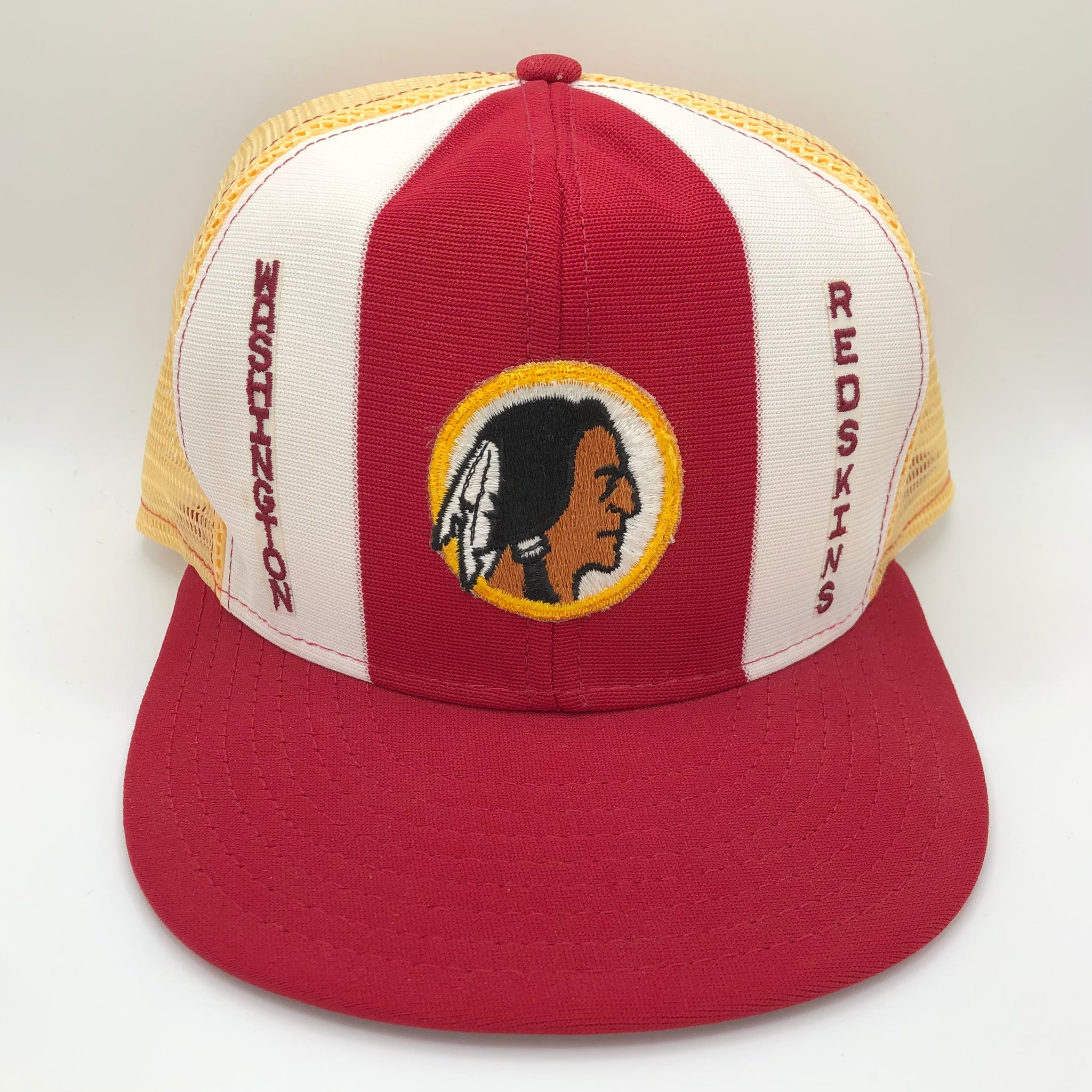 Vintage Washington Redskins Trucker Hat AJD Lucky Stripes