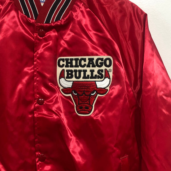 Vintage Chicago Bulls Satin Jacket Chalk Line M