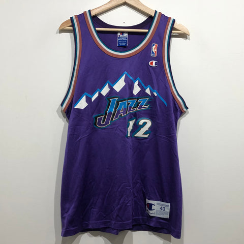 Vintage 1990's Utah Jazz 'Karl Malone' Champion Jersey Sz. XL