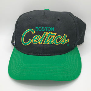Vintage Boston Celtics Snapback Hat Sports Specialties Script