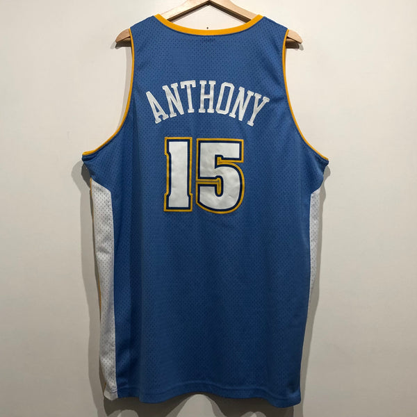 Nike Carmelo Anthony Denver Nuggets Throwback Blue NBA Jersey Size XL