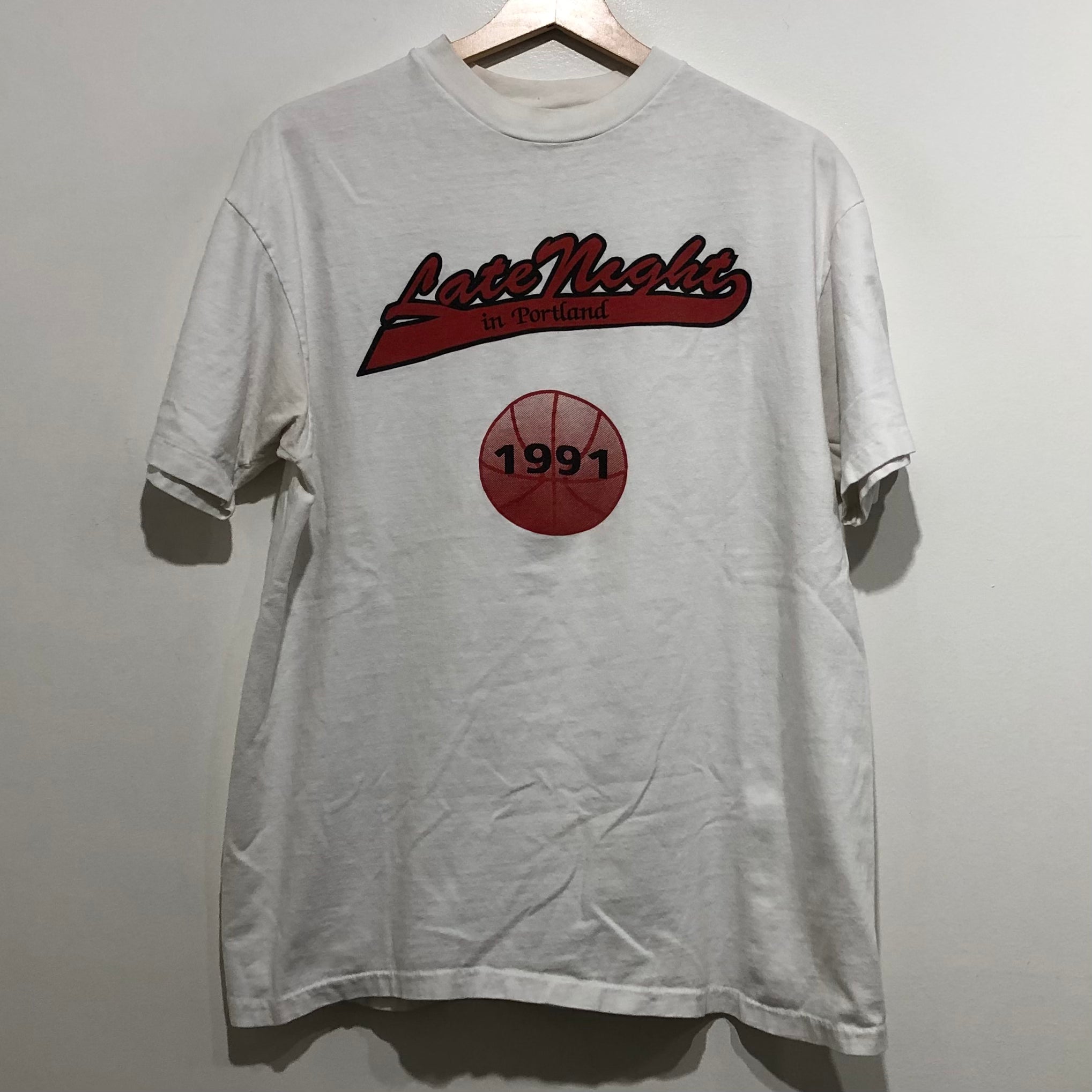 Vintage Portland Trail Blazers Shirt 1991 Late Night XL