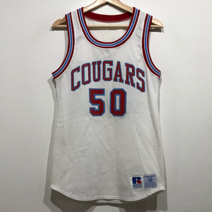 Vintage Cougars Game Worn Basketball Jersey M