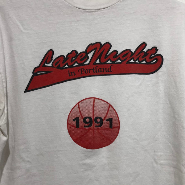 Vintage Portland Trail Blazers Shirt 1991 Late Night XL