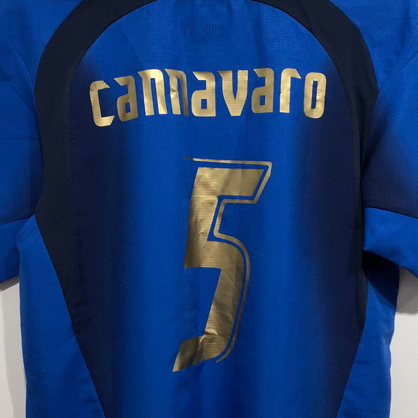 2006/07 Fabio Cannavaro Italy Home Soccer Jersey XS