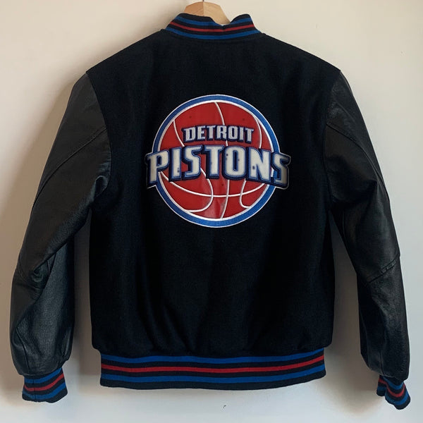 Vintage Detroit Pistons Jacket Jeff Hamilton Reversible Youth S