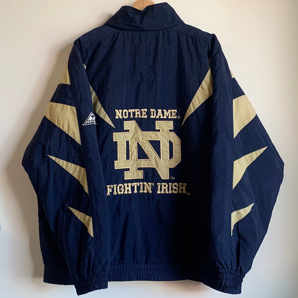 Vintage Notre Dame Jacket Parka Fighting Irish Apex One XL