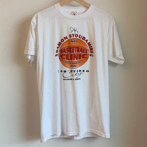 Vintage Damon Stoudamire Shirt Autographed M