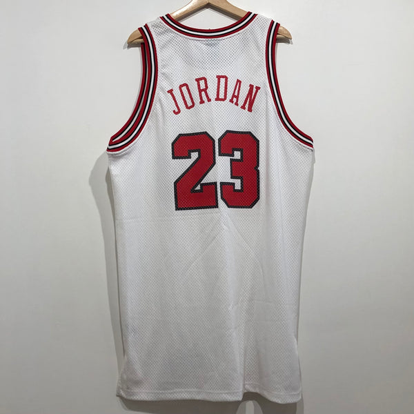 Michael Jordan White Chicago Bulls Throwback Basketball Jersey