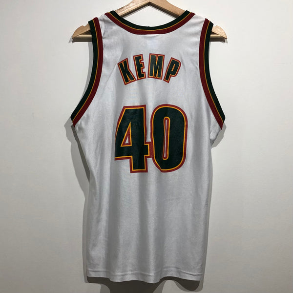 Vintage Shawn Kemp Seattle Sonics Champion Jersey 90s NBA