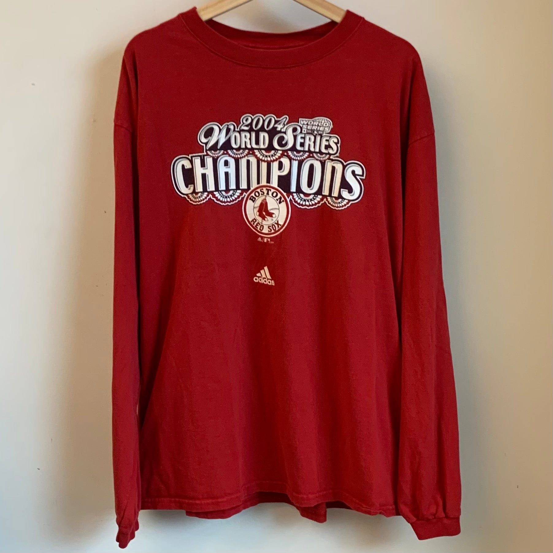 Vintage Boston Red Sox Shirt 2004 World Series adidas XL