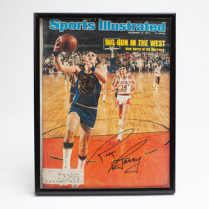 1974 Rick Barry Autographed Magazine (Framed)