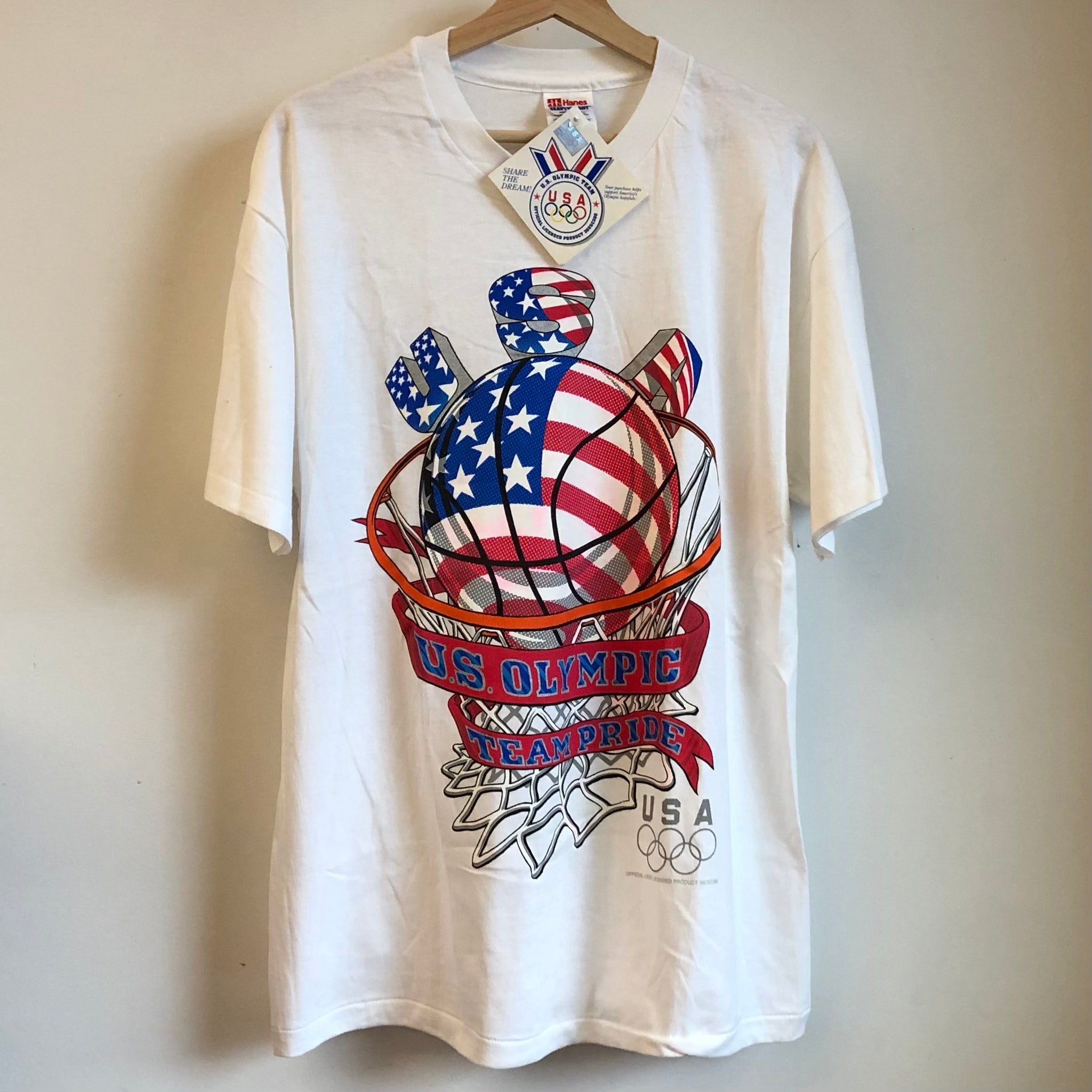 Vintage USA Basketball Shirt Olympics L