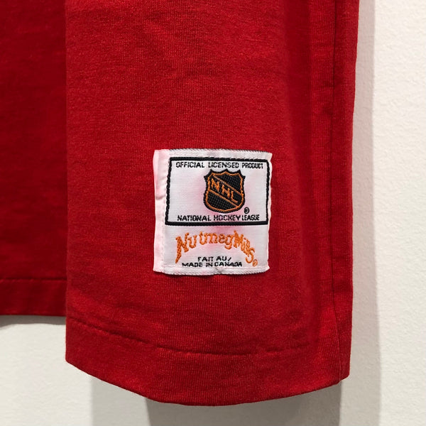 Vintage Calgary Flames Shirt Nutmeg Mills M