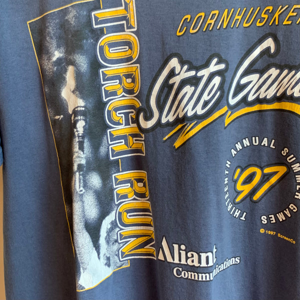 Vintage 1997 Cornhusker State Games Shirt L