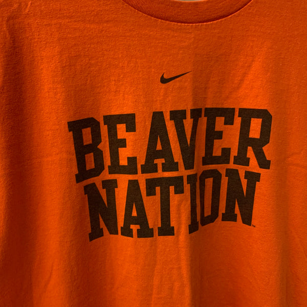 Nike Beaver Nation Orange Tee Shirt L