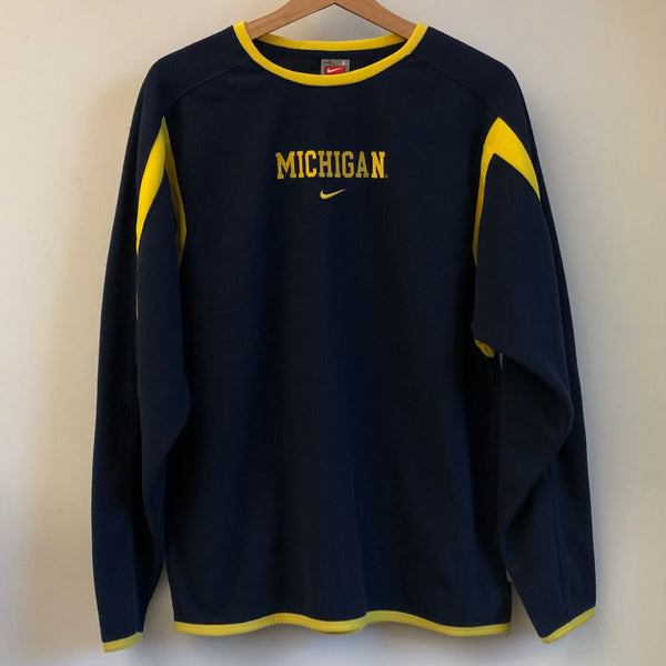 Vintage Michigan Wolverines Shirt Fleece Nike S