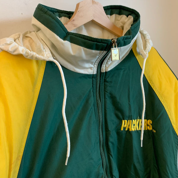 Vintage Green Bay Packers Jacket Parka XL