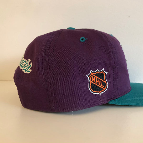 Vintage Anaheim Mighty Ducks Snapback Hat Adjustable 90s 