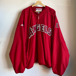 Majestic Authentic Los Angeles Angels Red Pullover