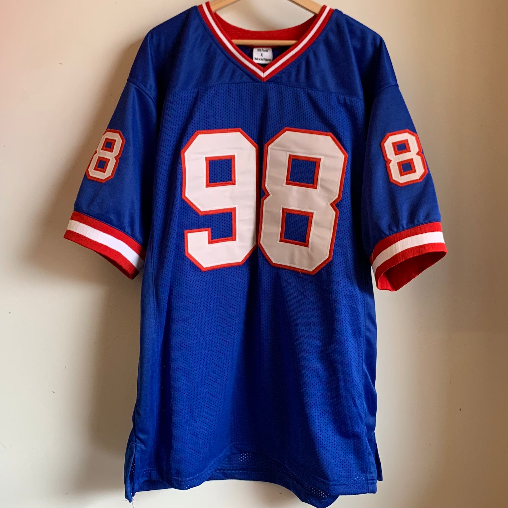 Vintage Jessie Armstead New York Giants Autographed Jersey Laundry
